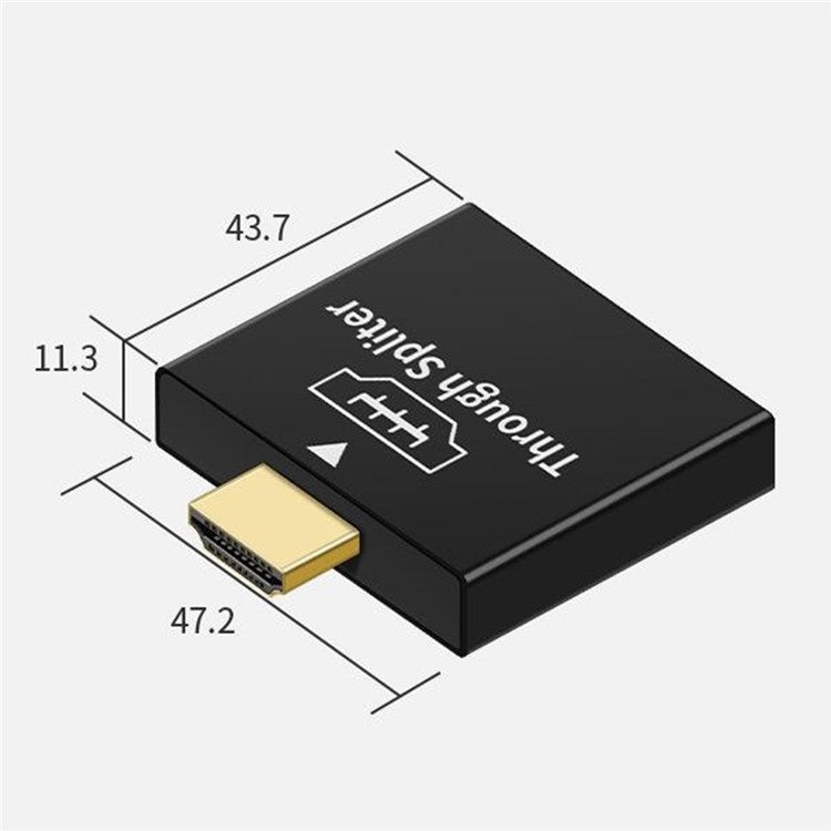 HDMI Male to Dual HDMI Female 1 to 2 Way Splitter Adapter for HD TV Hot DH Xbox Blueray DVD Players PS3