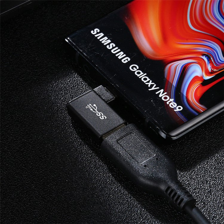 90 Degree Right Angle Type C Female to USB 3.0 Male 10Gbps Data Adapter for Laptop Desktop PC