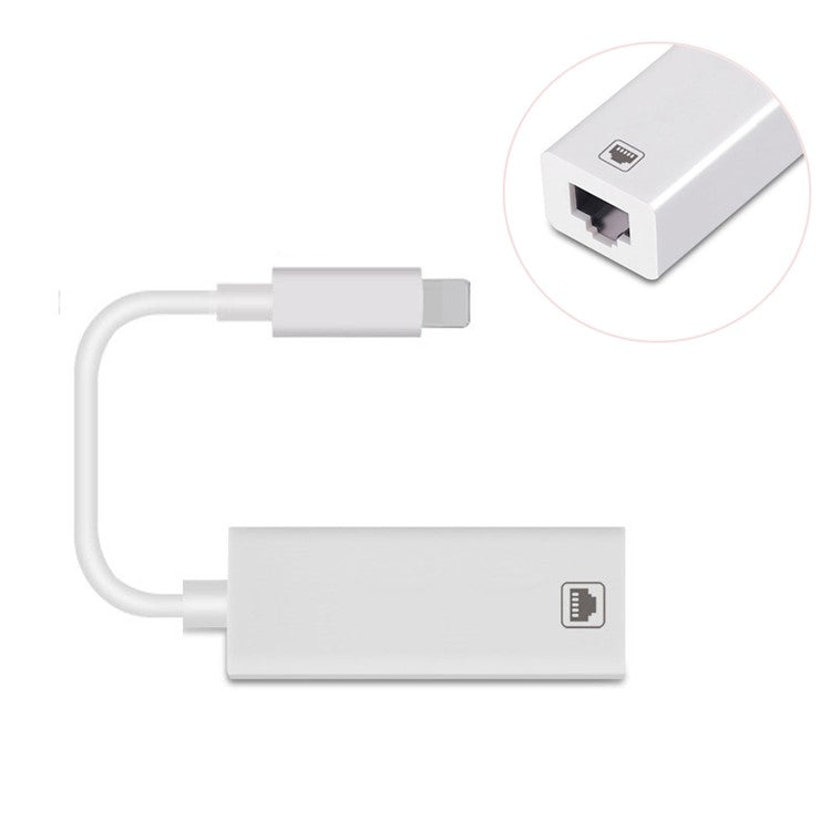 Lightning To RJ45 Ethernet LAN Wired Network Adapter 100Mbps Network Cable for iPhone iPad