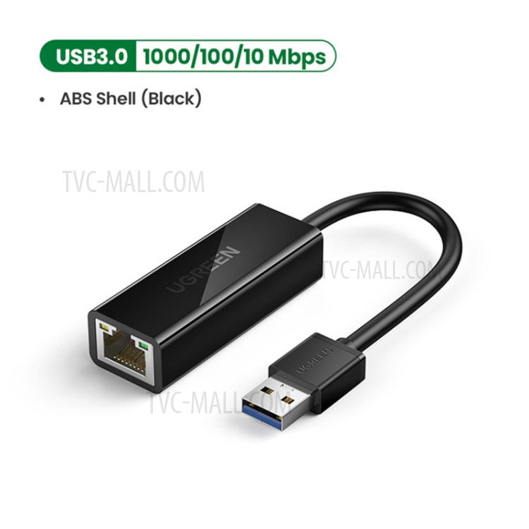 UGREEN USB Ethernet Adapter USB 3.0 Network Card to RJ45 Lan for PC Windows Laptops