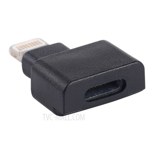 8 Pin Female to 8 Pin Male Lightning Interface Adapter Connector for iPhone iPad - Black