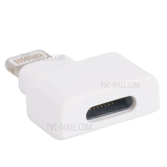 8 Pin Female to 8 Pin Male Lightning Interface Adapter Connector for iPhone iPad - White