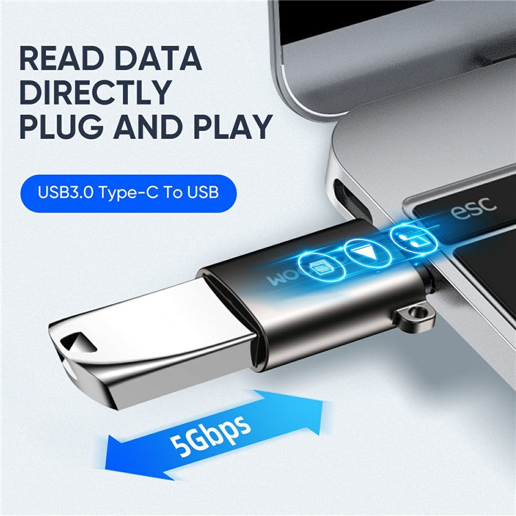 JOYROOM S-H151 Type-C Male to USB Female Adapter Data Transmission Charging Converter Connector