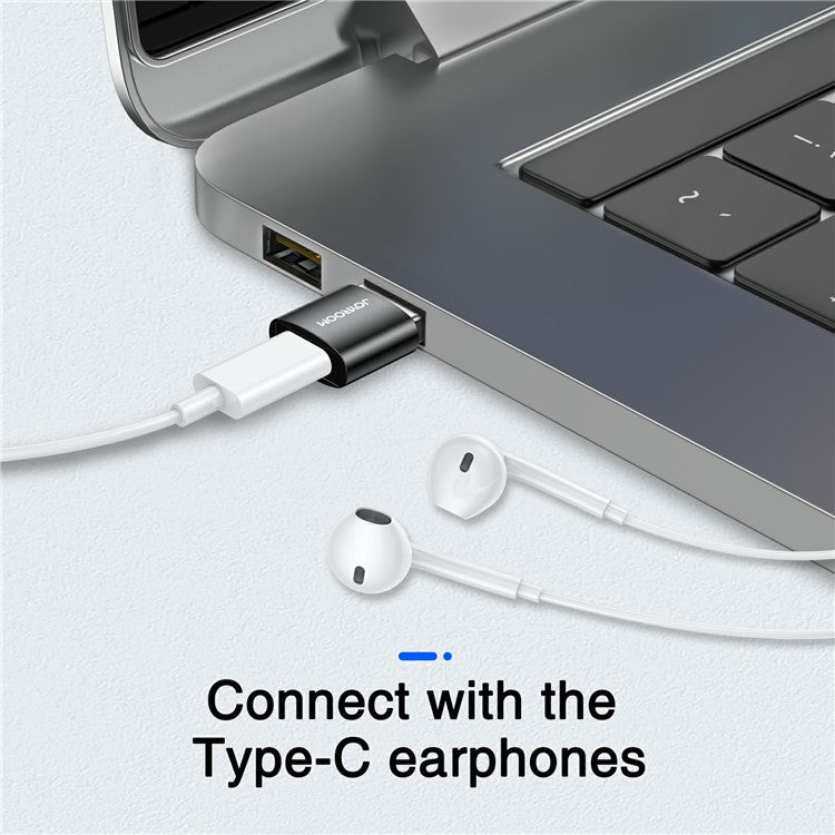 2pcs JOYROOM S-H152 USB to Type C OTG Adapter USB Male to USB-C Female Converter for Laptop Mobile Phone