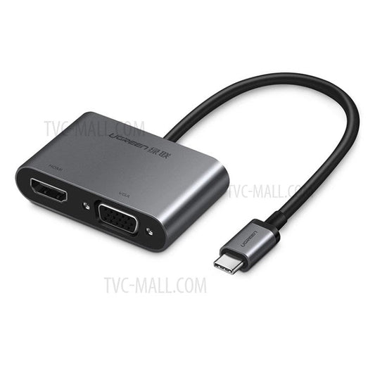 UGREEN Type-C to HDMI VGA 4K Video Converter Adapter for Computer Laptop TV