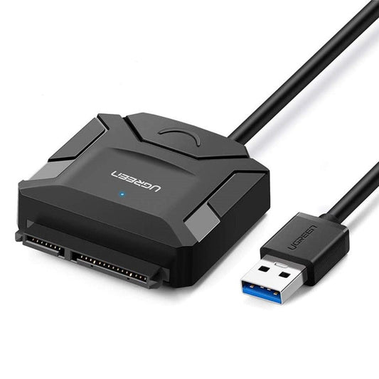 UGREEN 20231 SATA to USB 3.0 Adapter Cable for 3.5/2.5 Inches SSD HDD SATA III Hard Drive Disk Converter for Samsung Seagate WD Hitachi Toshiba