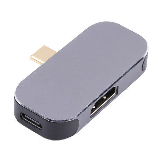 3-in-1 Type-C Male to Type-C Charging Port+USB+4K 60Hz HDMI Female Adapter Converter