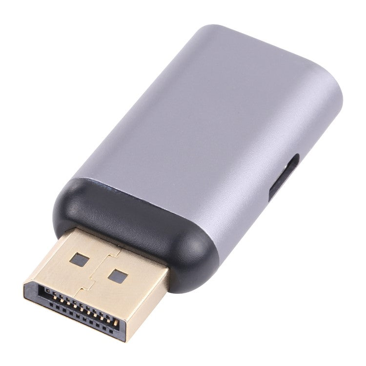 Portable 2-in-1 4K 60Hz DP Male to Type-C Charging + Type-C Female Adapter