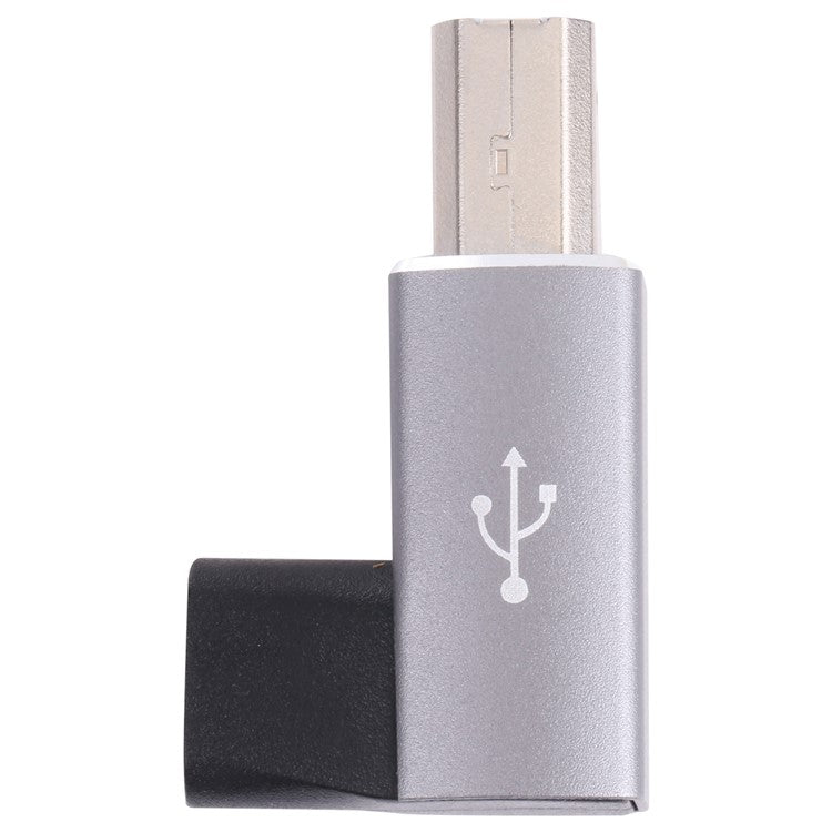 Type-C Female to MIDI Male Adapter Converter for Electric Piano Printer - Grey