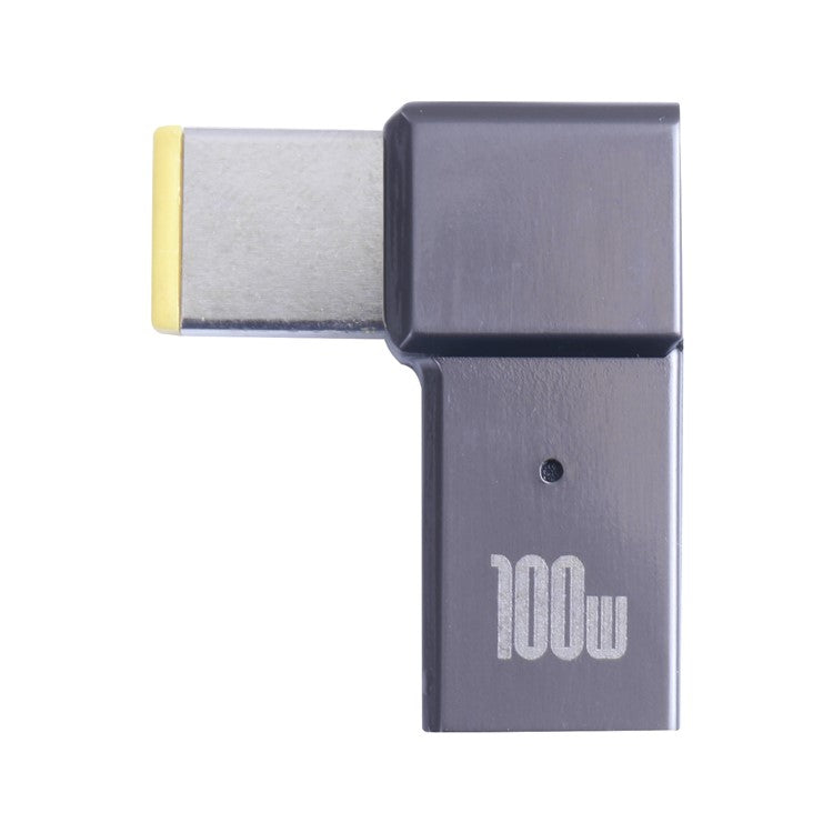100W Type-C Female to Square Male Laptop Charging Converter Plug Charge Cable Adapter for Lenovo
