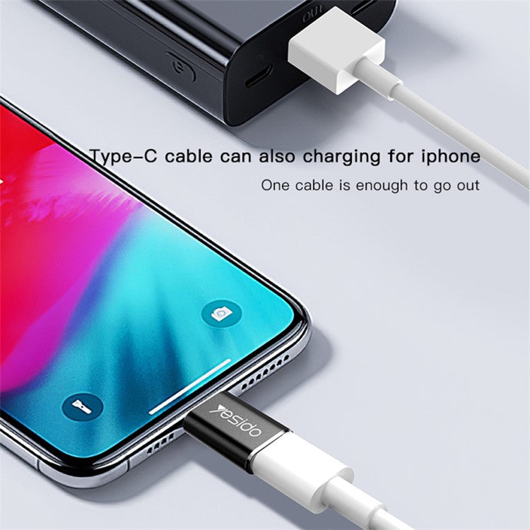 YESIDO GS03 Type-C to iP OTG Fast Charging Data Transmission Connector Adapter