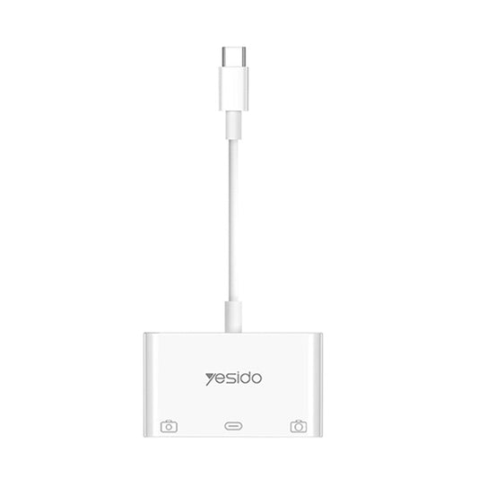 YESIDO GS17 Type-C to USB Converter with PD Fast Charging Port USB 3.0 OTG Adapter for U-Disk Mouse Keyboard