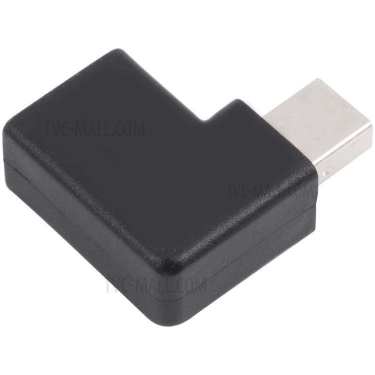 DP1.4 8K Mini DisplayPort Female to Mini DisplayPort Male Video Converter Elbow Adapter