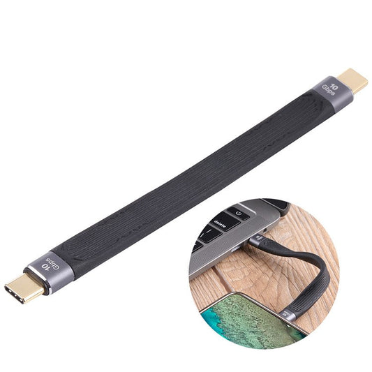 13cm 3A Type C to Type C Fast Charging Cable Portable 10Gbps Flexible FPC Data Cord