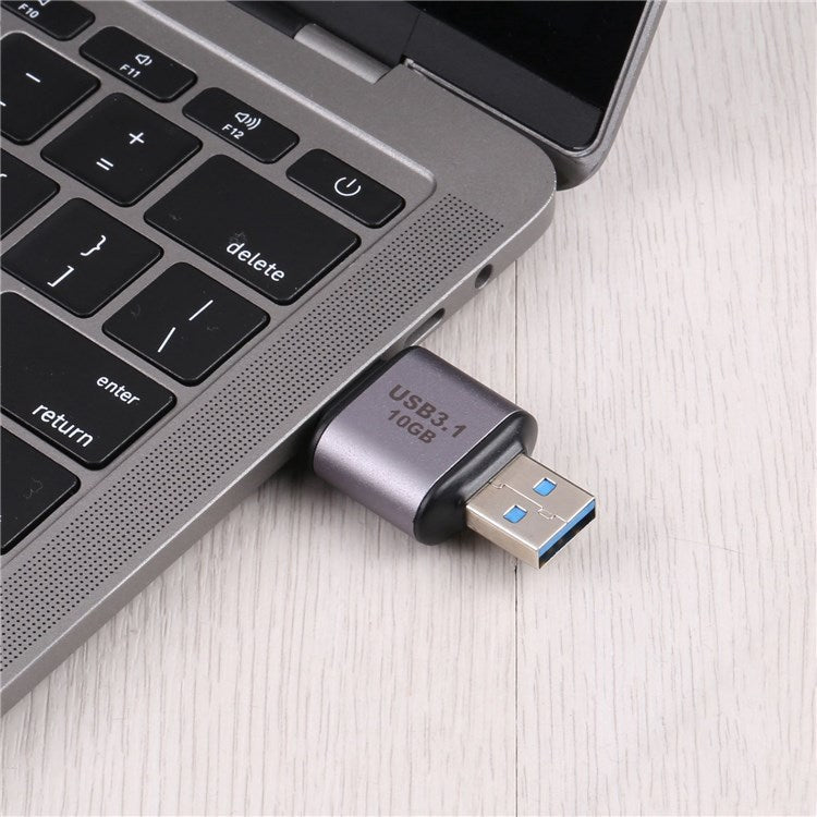 USB 3.1 Male to Male Adapter Aluminum 10Gbps High-Speed Data Transfer for Laptop Computer