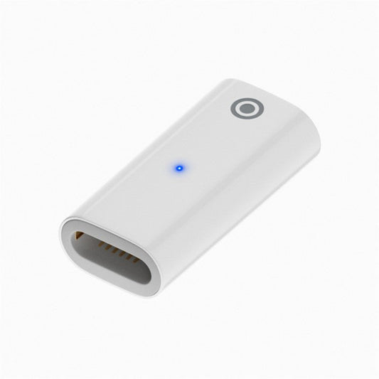 For Apple Pencil 1st Generation Portable Charging Adapter Mini Converter with Indicator - 8 Pin Female to Female / Straight