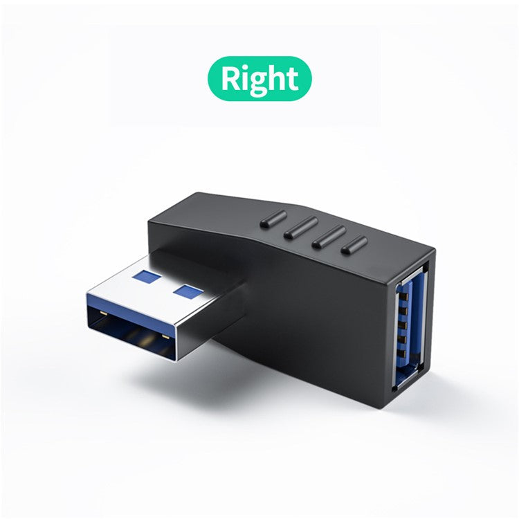 ENKAY HAT PRINCE USB 3.0 Male to Female Converter 90 Degree Right Angle Adapter - Right Angle