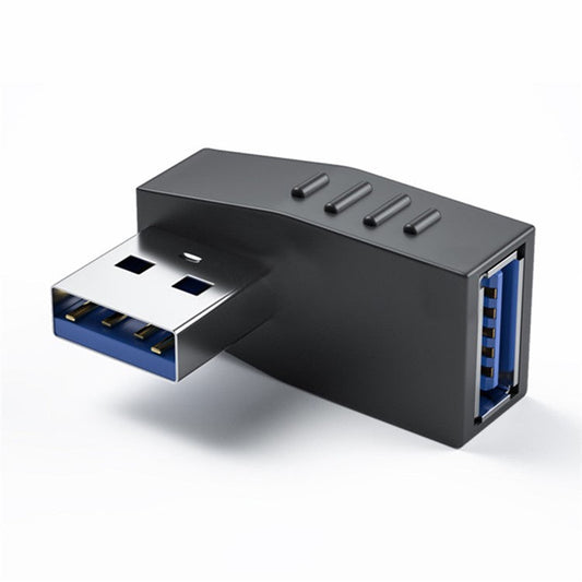 ENKAY HAT PRINCE USB 3.0 Male to Female Converter 90 Degree Right Angle Adapter - Left Angle