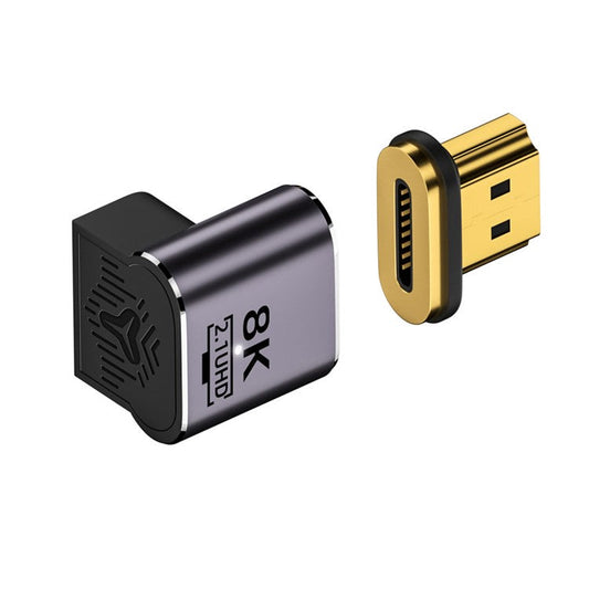 M8K-058K Angled 60Hz HDTV Converter Magnetic Absorption HDMI Adapter Supports 8K High Resolution