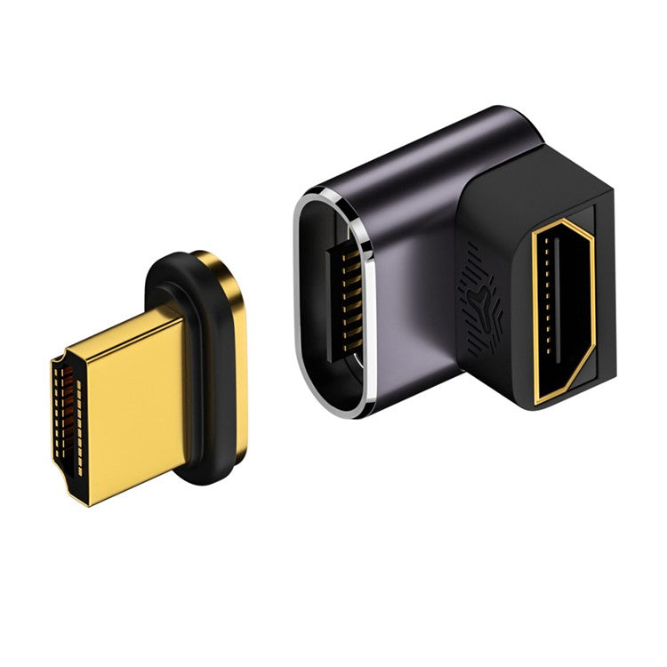 M8K-058K Angled 60Hz HDTV Converter Magnetic Absorption HDMI Adapter Supports 8K High Resolution