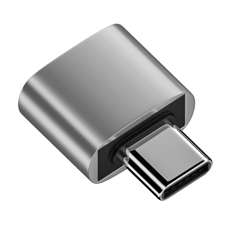 For MacBook USB-C Male to USB 2.0 Female Adapter 480Mbps Data Transfer Laptop Converter - Silver