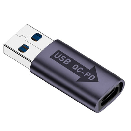 AM / CF-OC-PD USB-A QC3.1 to Type-C PD Converter Adapter with 10Gbps Data Transfer - Blue