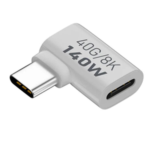 40Gbps 8K Elbow USB 3.1 Type-C Male to Female 140W Charging Mini Converter