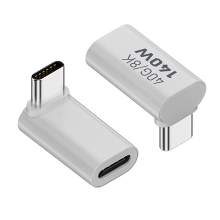 Up Angle USB 3.1 Type-C Male to Female 140W Charging 40Gbps Data Adapter