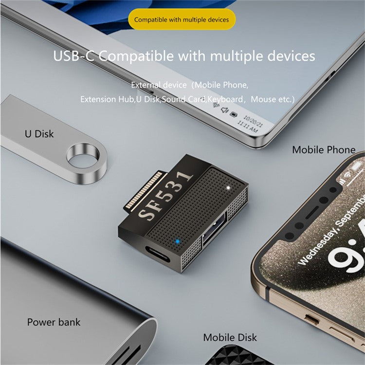 SF531 For Microsoft Surface Tablet Laptop USB3.1 Adapter 40-pin Converter Support Charging