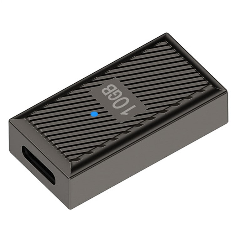 10Gbps Data Transfer USB-A 3.1 Female to Type-C Female 120W OTG Adapter - Dark Grey