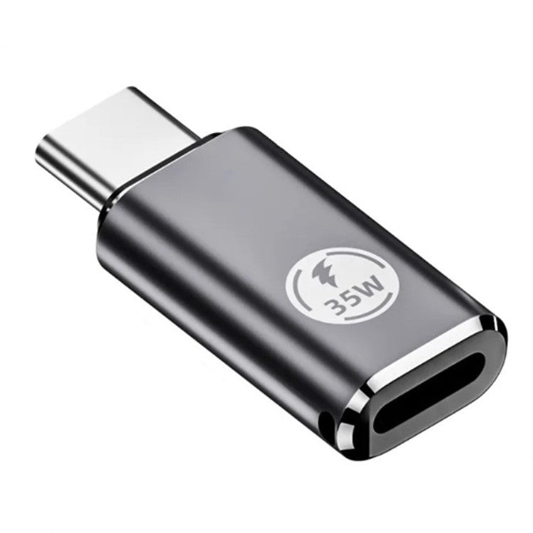 USB-C Adapter Type-C Male to 8-Pin Female PD 35W Fast Charging Data Transfer Converter - Grey