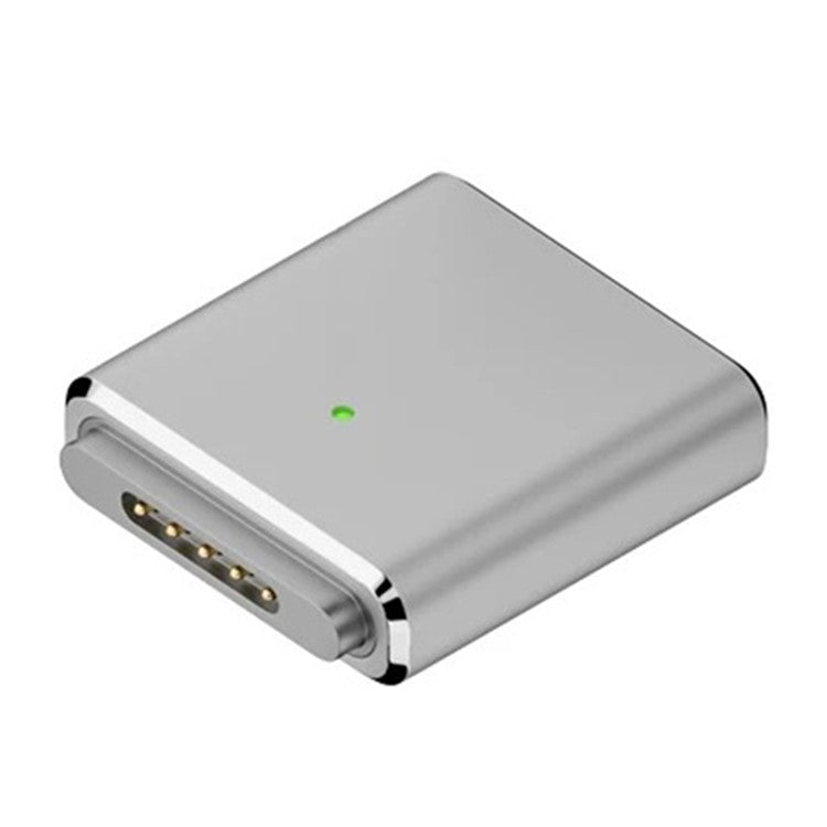 Compatible with MagSafe 3 USB-C Female to Magnetic PD 100W Charging Adapter for MacBook - Silver