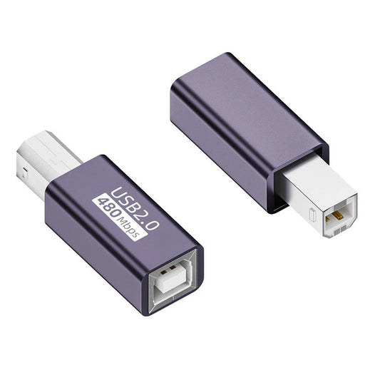 USB-B Female to USB-B Male Converter Adapter, 480Mbps Data Connector Plug for Electric Piano / Printer