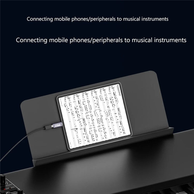 USB-B Female to Micro USB Male 480Mbps Adapter Electric Piano Printer Connector