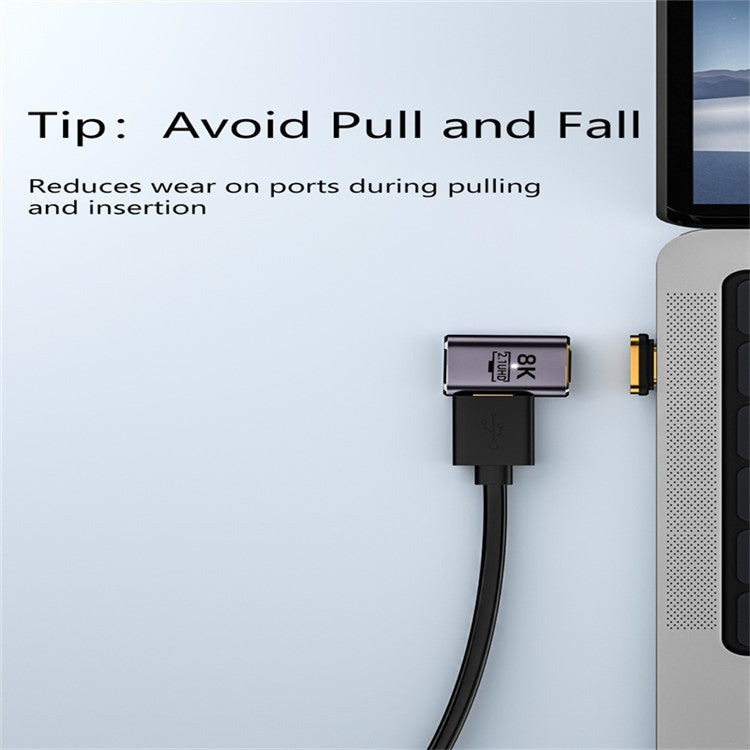 H8K-2 Magnetic HDMI Male to Female Adapter 8K 60Hz 48Gbps Video Converter for UHD HDTV Monitor