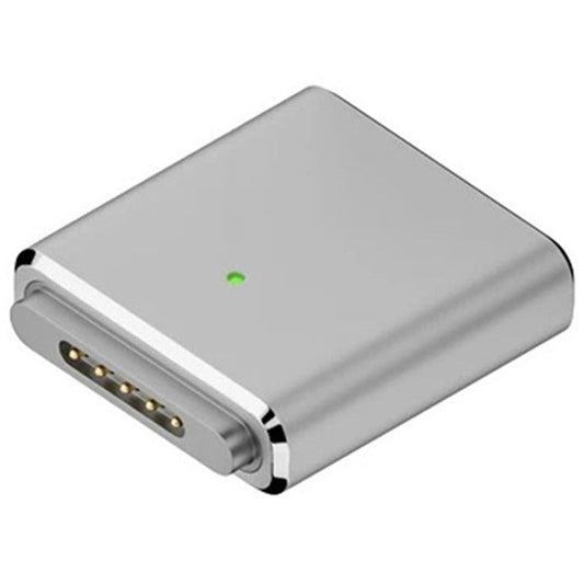 For MacBook PD 100W Compatible with MagSafe 3 to Type C Female Aluminum Alloy Converter - Silver