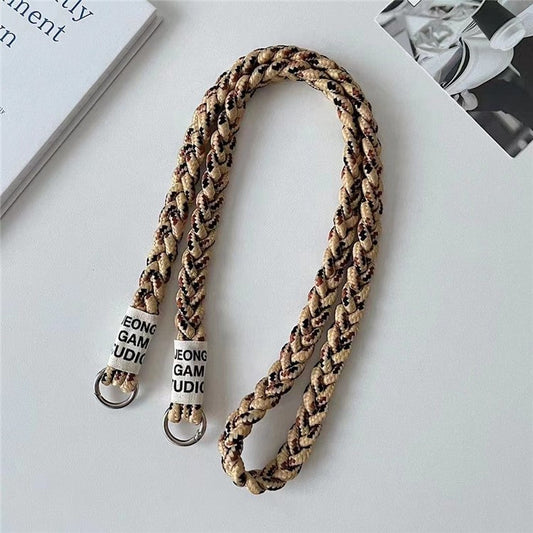 Phone Lanyard 120cm Universal Phone Strap Crossbody with Tether Tab - Light Brown