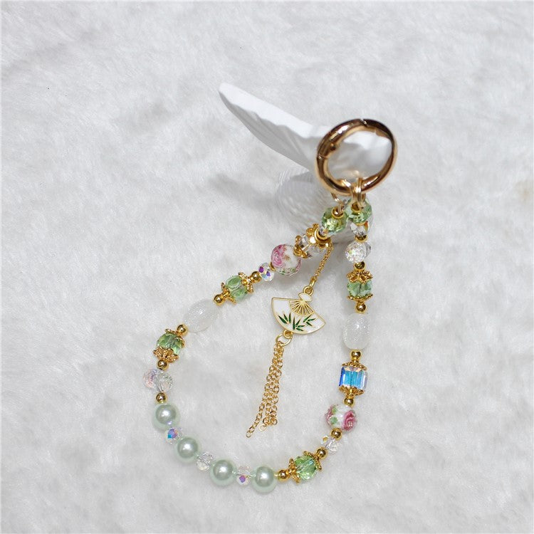 Cell Phone Lanyard 26cm Auspicious Bead Phone Chain Wrist Strap - Type G