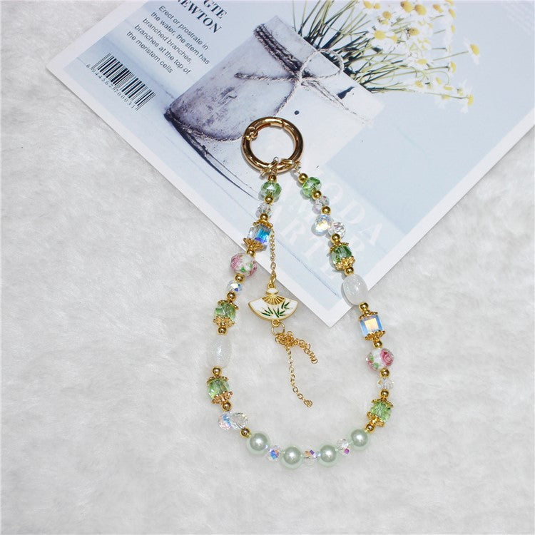Cell Phone Lanyard 26cm Auspicious Bead Phone Chain Wrist Strap - Type G