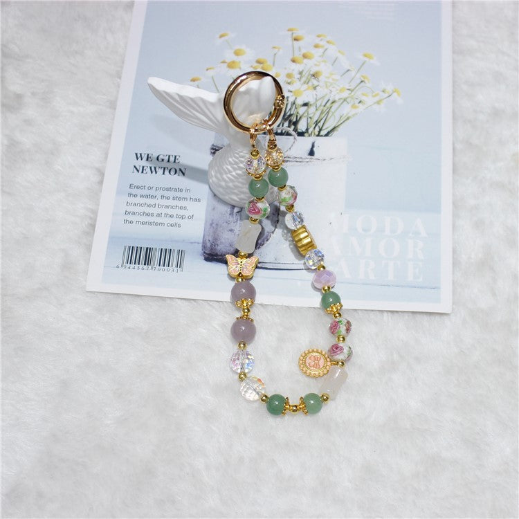 Cell Phone Lanyard 26cm Auspicious Bead Phone Chain Wrist Strap - Type I