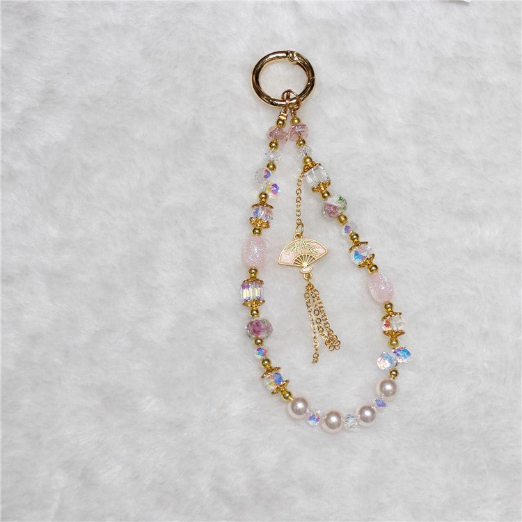 Cell Phone Lanyard 26cm Auspicious Bead Phone Chain Wrist Strap - Type K