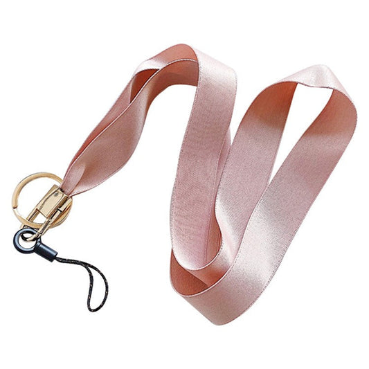 Cell Phone Lanyard Keychain Lanyard Neck Strap Nurse Lanyard for Phone Case and Keys - Silk Ribbon / Pink