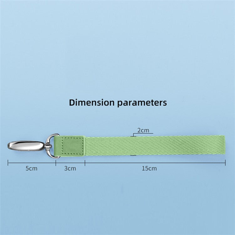 Mobile Phone Polyester Wrist Strap for Cell Phone Anti-Lost Strap with Metal Buckle, PC Tether Tab - Matcha Green