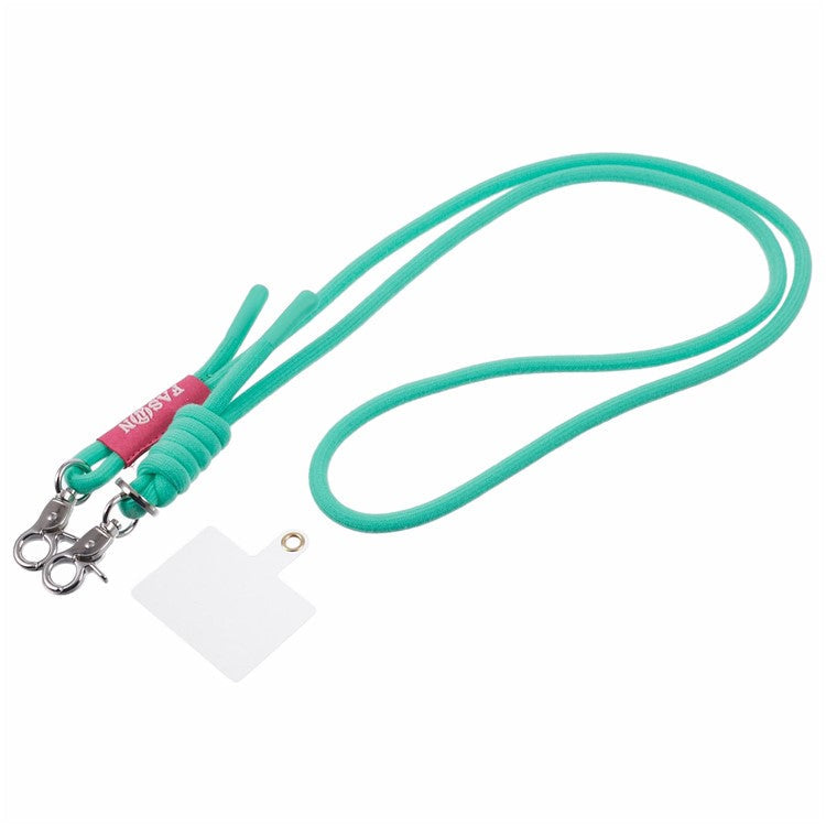A1 Style Phone Lanyard 60cm Universal Crossbody Cell Phone Lanyards Shoulder Neck Strap with Patch - Sky Blue