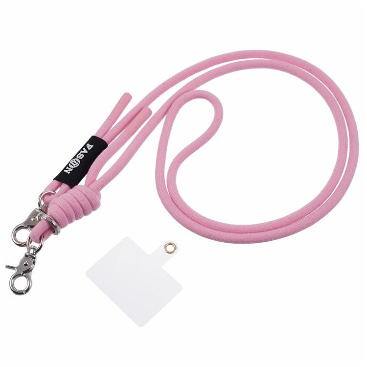 A1 Style Phone Lanyard 60cm Universal Crossbody Cell Phone Lanyards Shoulder Neck Strap with Patch - Pink