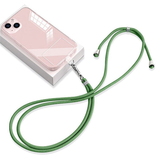 6mm Nylon Phone Strap Neck Crossbody Cell Phone Lanyard with Pad - Dark Grass Green