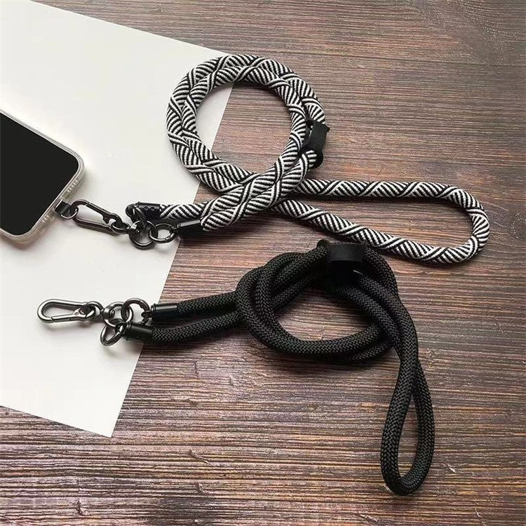 B Style 8mm Phone Lanyard Universal Crossbody Strap with Tether Tab - Grey