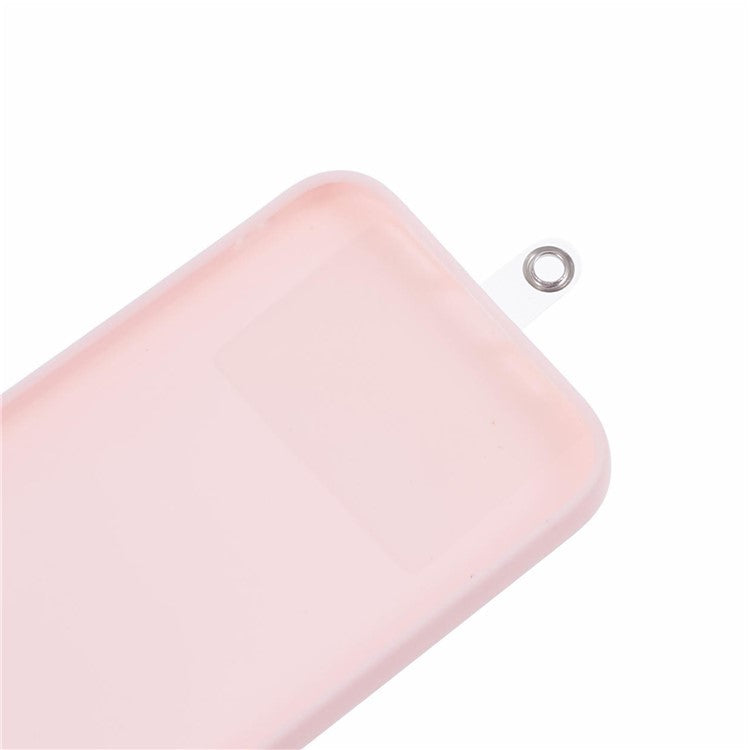 8mm 30cm Phone Wrist Strap Dual Color Short Lanyard with Patch for Camera ID Badge Keys - Purple+Blue