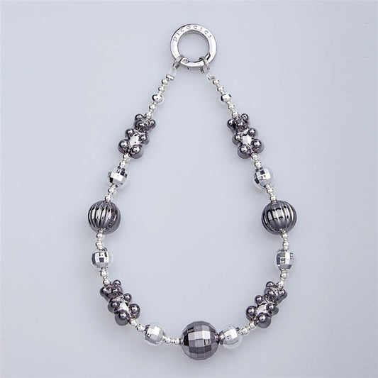 PICOCICI Electroplated Cartoon Bear Decor Phone Anti-drop Wrist Band Beaded Bracelet - Style F
