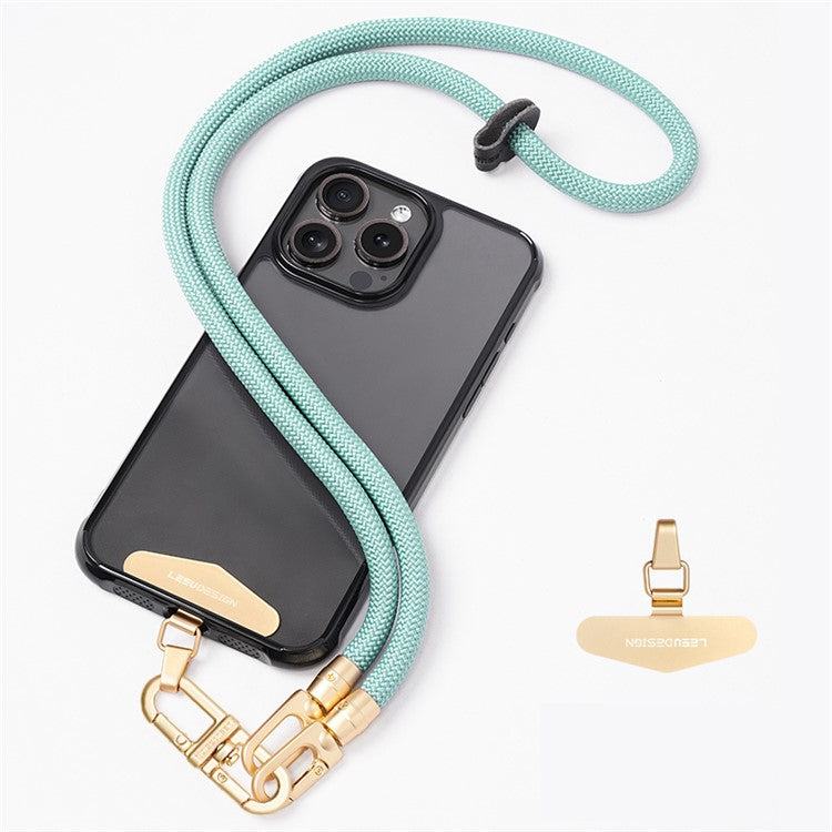 LEEU DESIGN Climbing Series 85cm Phone Lanyard Cell Phone Crossbody Neck Rope - Baby Blue